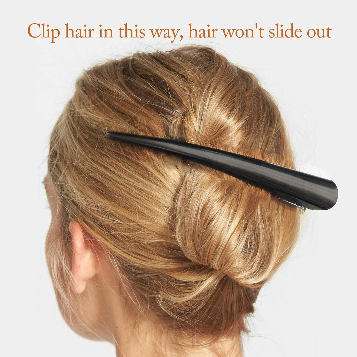 Large Long Alligator Hair Clips for Styling Salon Sectioning, 5 Inch Rust-Proof Durable Non-Slip Duckbill Metal Clips for Women Thick and Thin Hair (6 Pack) Black