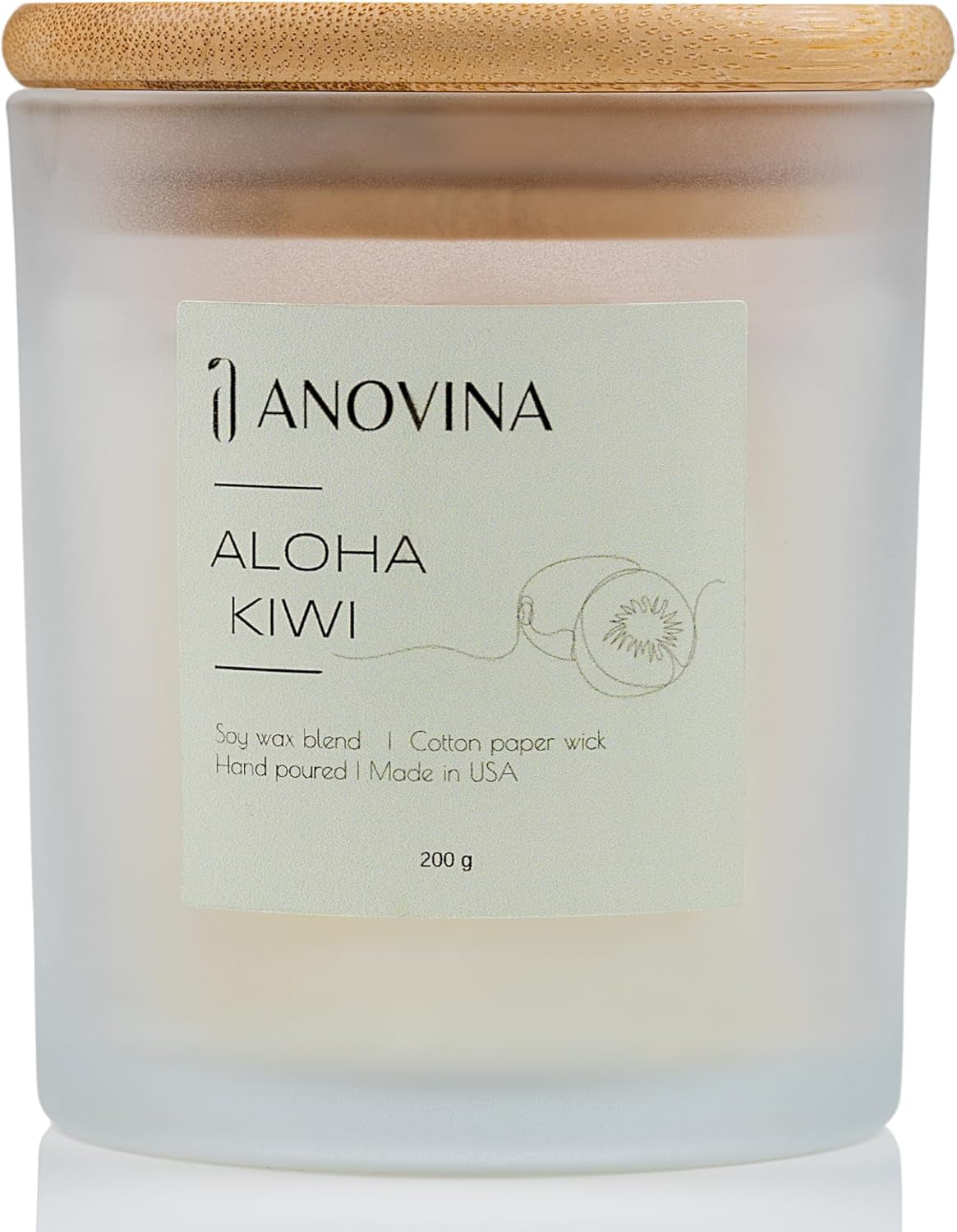 Hand-Poured in USA,  Aloha Kiwi Scented Candles for Women – Premium Soy Wax Blend with Tropical Kiwi & Fruit Fragrance. a Perfect Valentine'S Gift for a Serene Retreat!