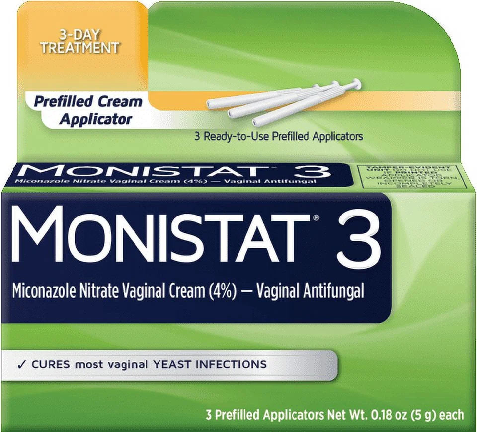 3 Vaginal Antifungal Cream, Prefilled Applicators - 3 Ea