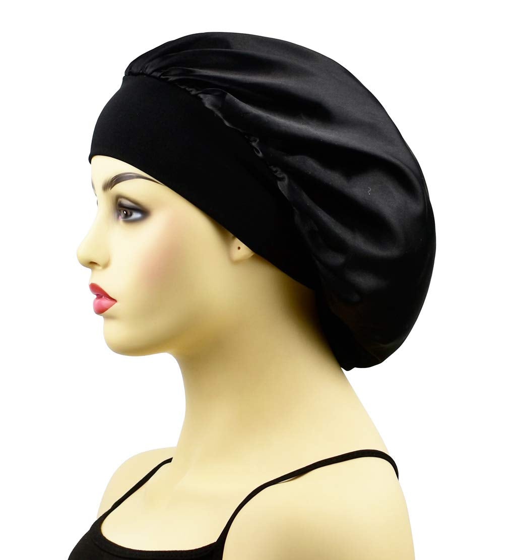 Silk Bonnet for Sleeping Women Curly Hair Satin Bonnet Silk Sleep Caps for Girls Hair Bonnet Cap for Sleeping Kids