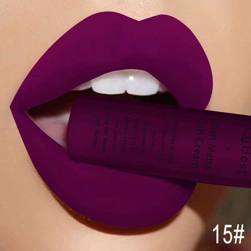 Nude Liquid s Waterproof Velvet Matte Lip Gloss Long Lasting Non-Stick Cup Lip Tint Makeup Pigment Lip Cosmetics