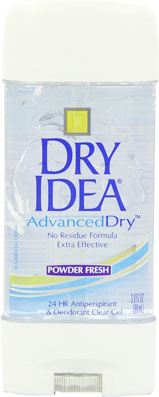 Dry Idea Antiperspirant Deodorant Gel Powder Fresh 3 Ounce Pack of 6