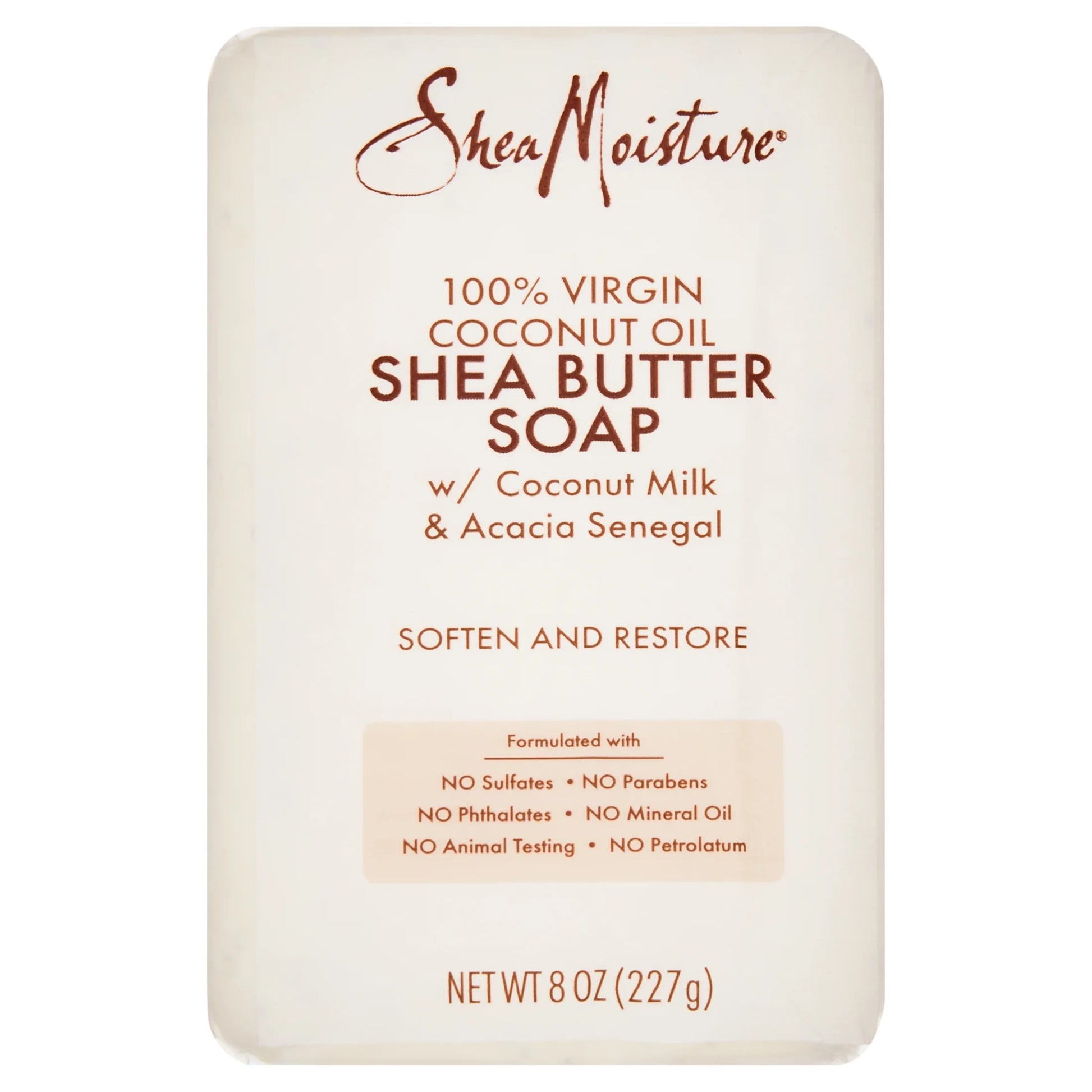 (2 Pack)  Shea Butter Soap 100% Virgin Coconut Oil, 8 Oz