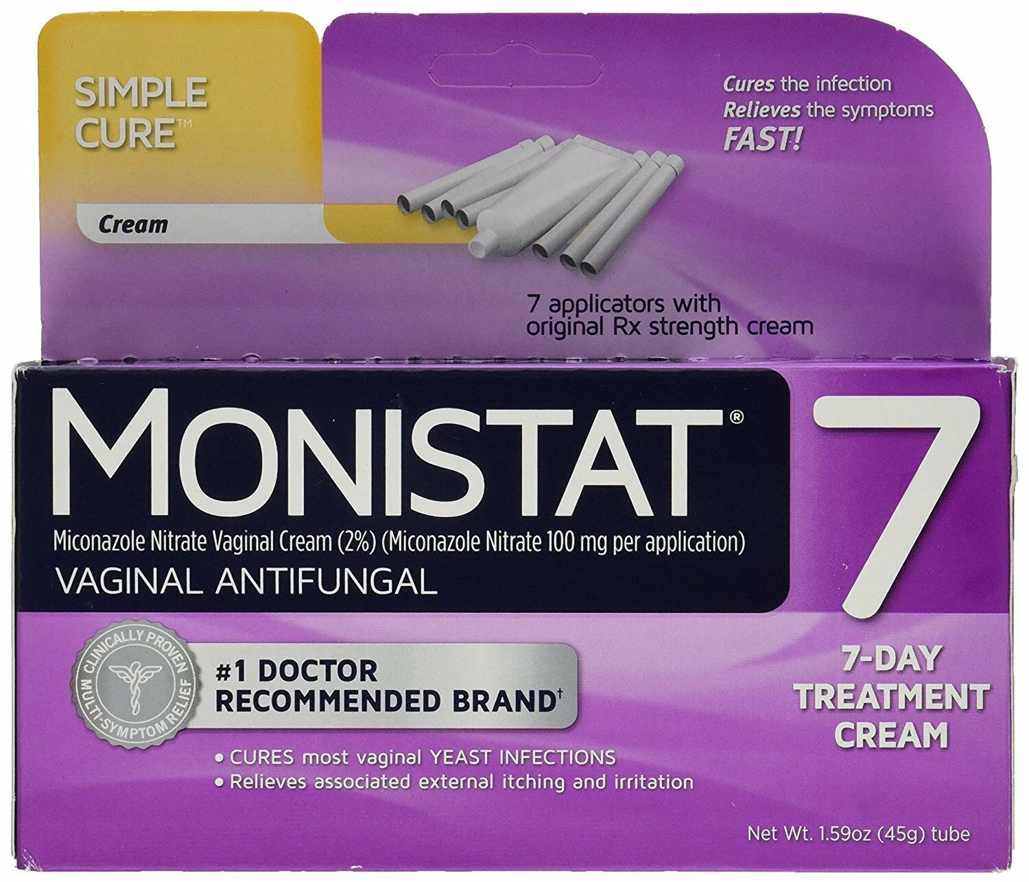 7-Day Vaginal Antifungal Cream with Disposable Applicator