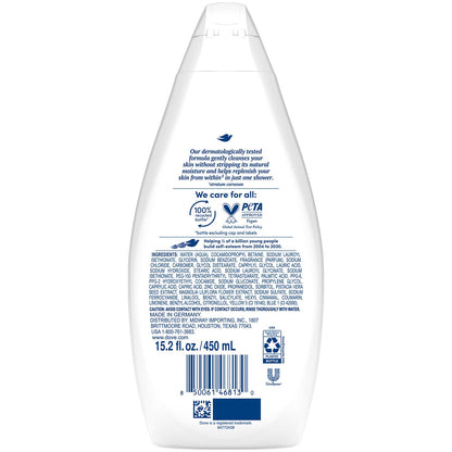 Body Wash, Gentle Pamper 2-Pack – Soothing Moisturizing Cleanser for Soft Skin, 15.22 Oz Ea