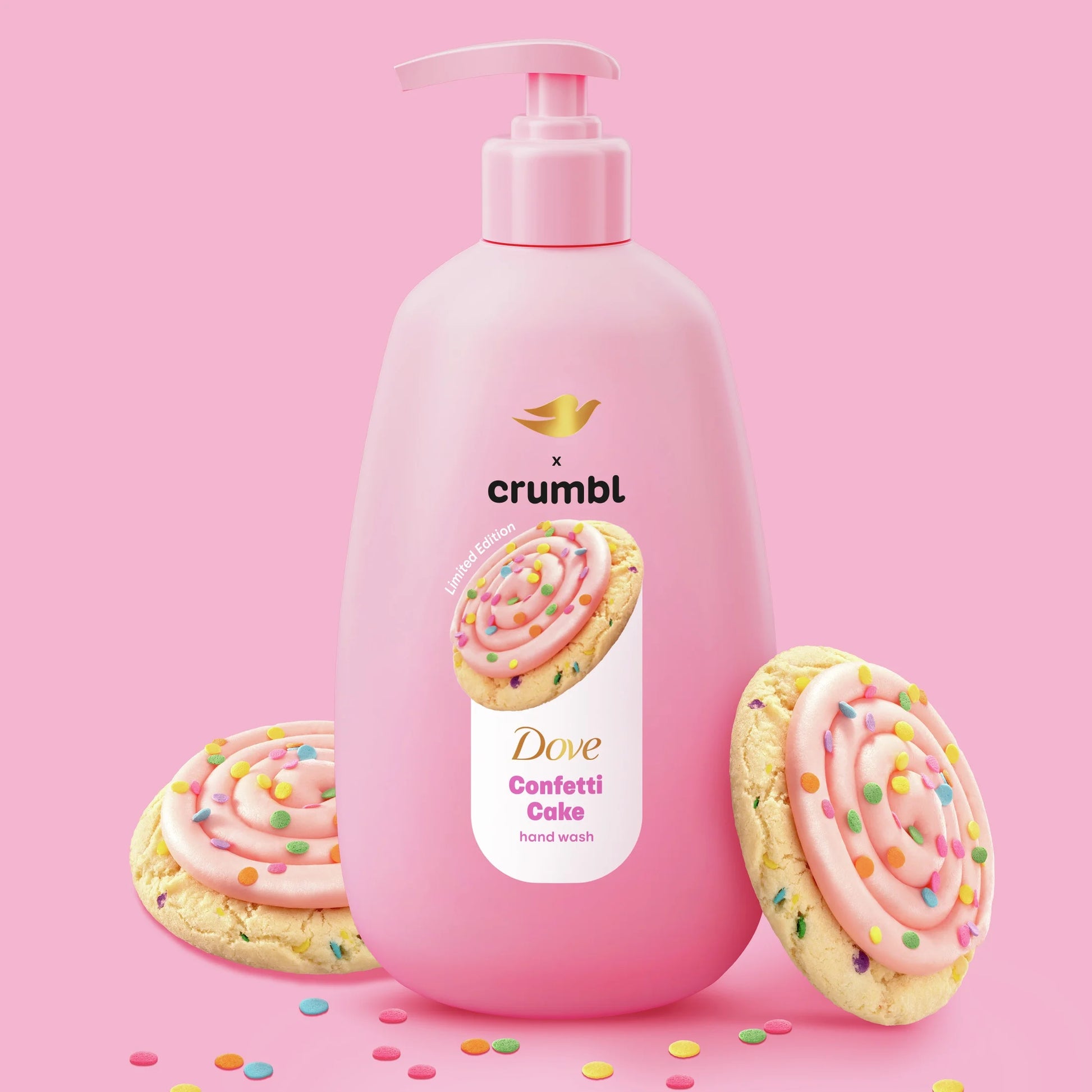 Crumbl Moisturizing Liquid Hand Wash Confetti Cake, 12 Oz