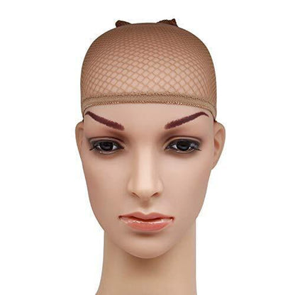 Mesh Wig Cap Elastic Stretch Liner Cap Snood Fishnet Weaving Cap Pack of 12 NEW