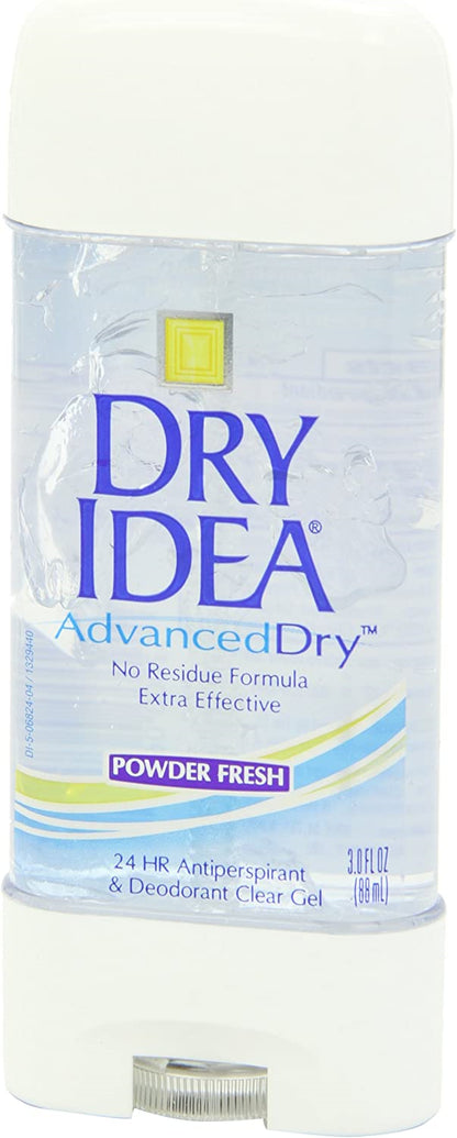 Dry Idea Antiperspirant Deodorant Gel Powder Fresh 3 Ounce Pack of 6