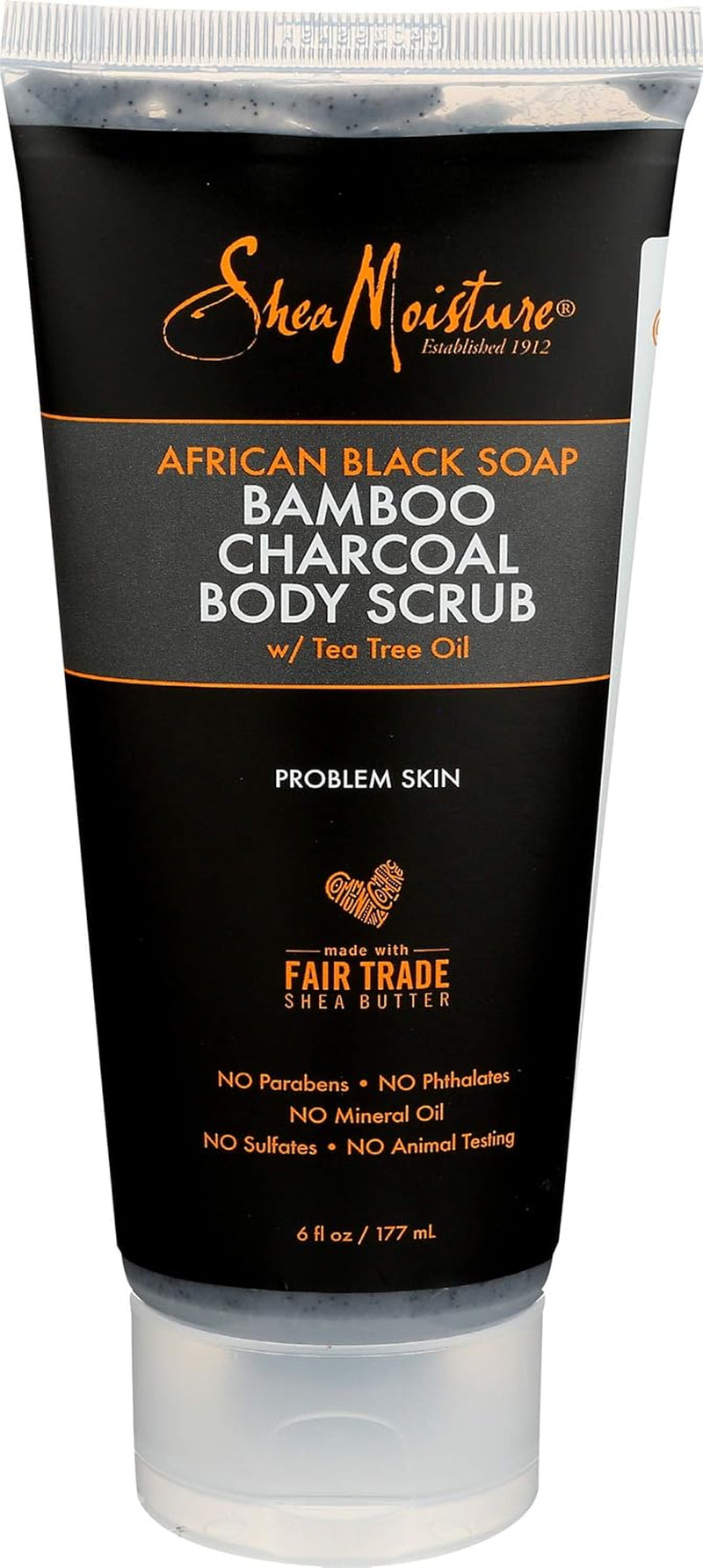 Bamboo Charcoal Body Scrub, 6 Oz