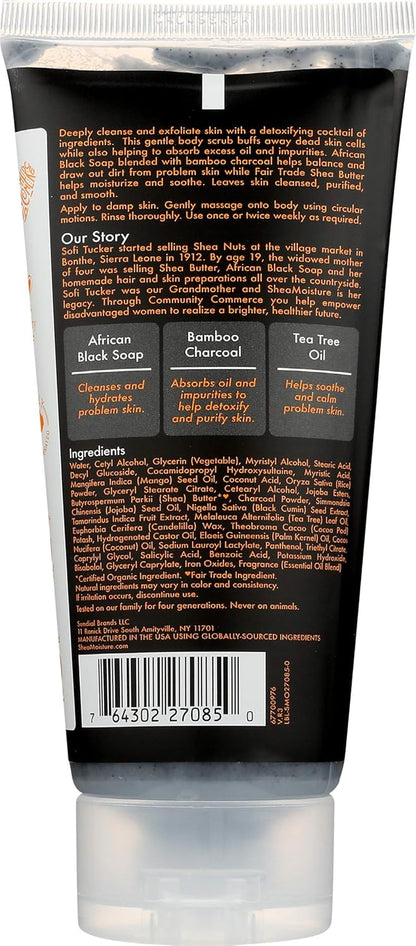 Bamboo Charcoal Body Scrub, 6 Oz