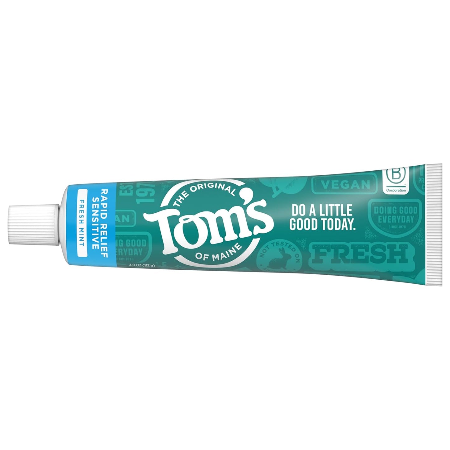 Fluoride-Free Rapid Relief Sensitive Toothpaste, Fresh Mint, 4 Oz. 3-Pack (Packaging May Vary)