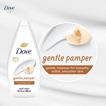 Body Wash, Gentle Pamper 2-Pack – Soothing Moisturizing Cleanser for Soft Skin, 15.22 Oz Ea