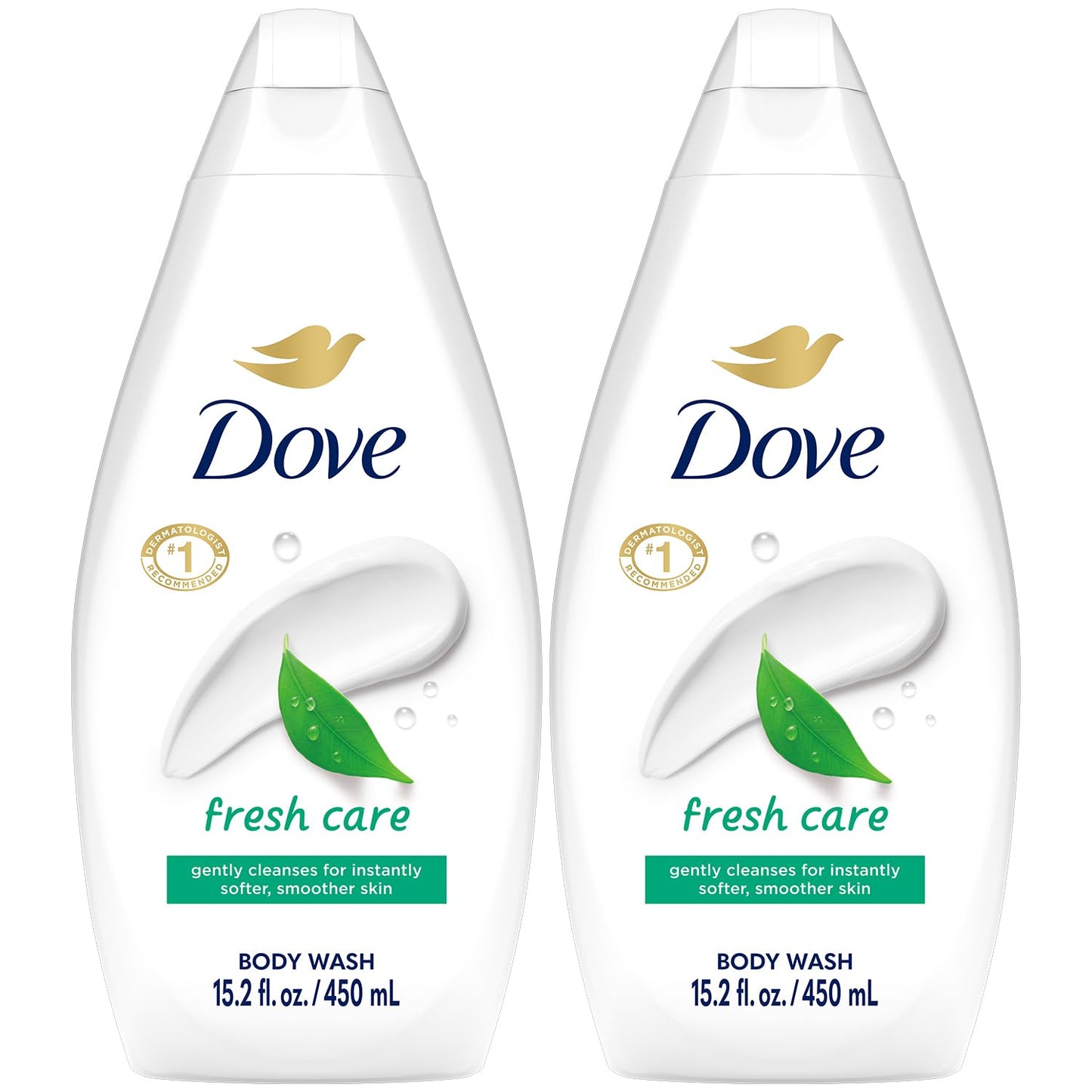 Body Wash, Fresh Care 2-Pack – Soothing Moisturizing Cleanser for Soft Skin, 15.22 Oz Ea
