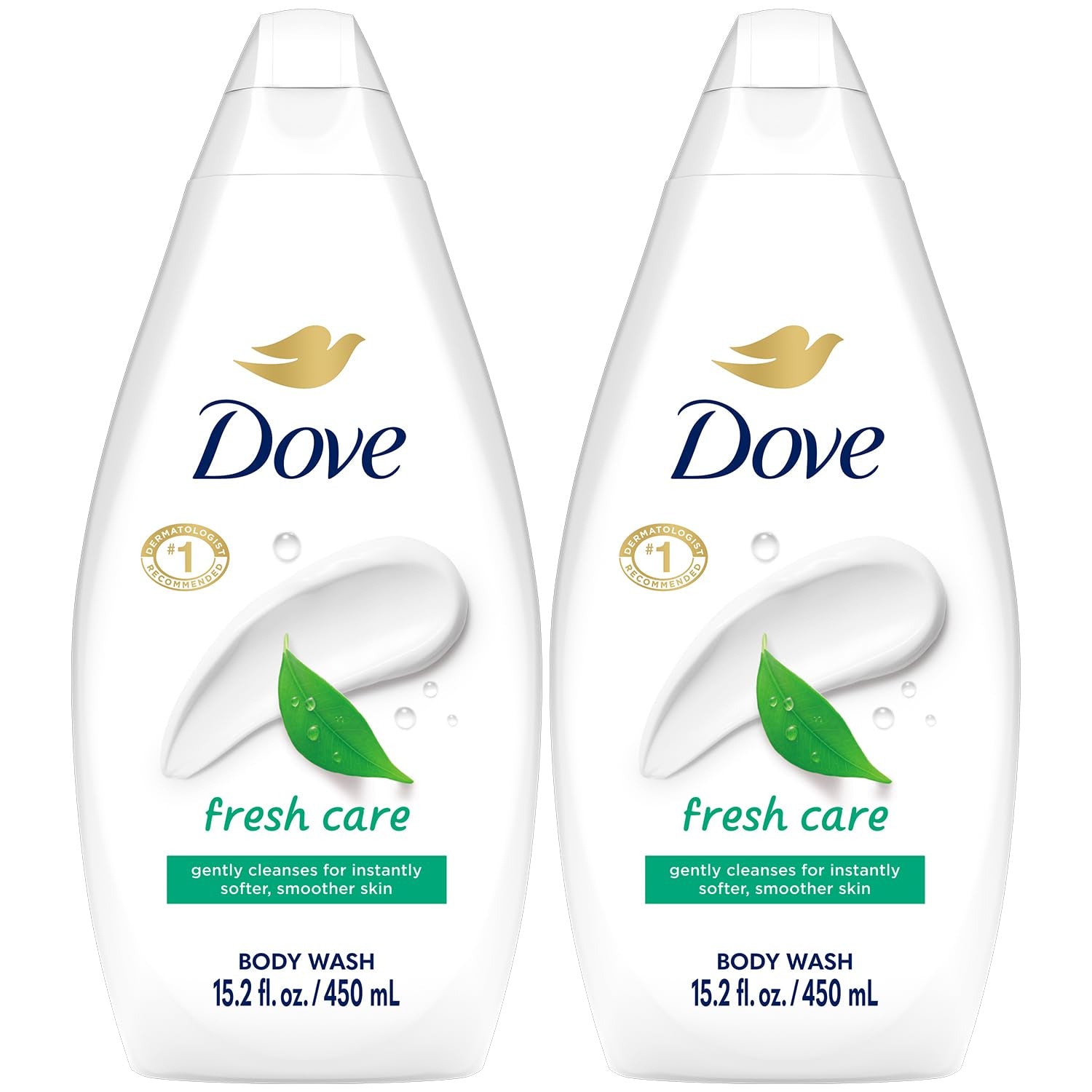 Body Wash, Fresh Care 2-Pack – Soothing Moisturizing Cleanser for Soft Skin, 15.22 Oz Ea
