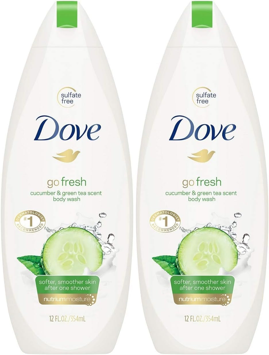 Body Wash 11 Ounce Go Fresh Cucumber & Green Tea, 11 Fl Oz (Pack of 2)