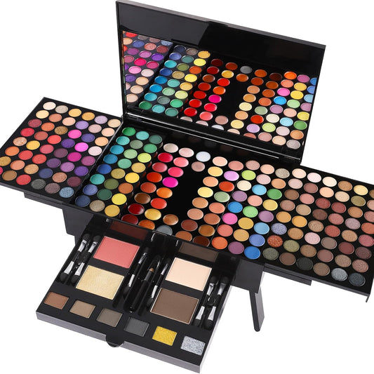 Women Makeup Sets Full Kits - 190 Colors Cosmetic Make up Gifts Combination with Eyeshadow Blusher Eyebrow Face Concealer Powder Eyeliner Pencil Lip Colors All-In-One Makeup Palette Kit (SET B)