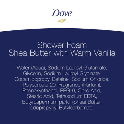 Shea Butter with Warm Vanilla Shower Foam, 13.5 Oz