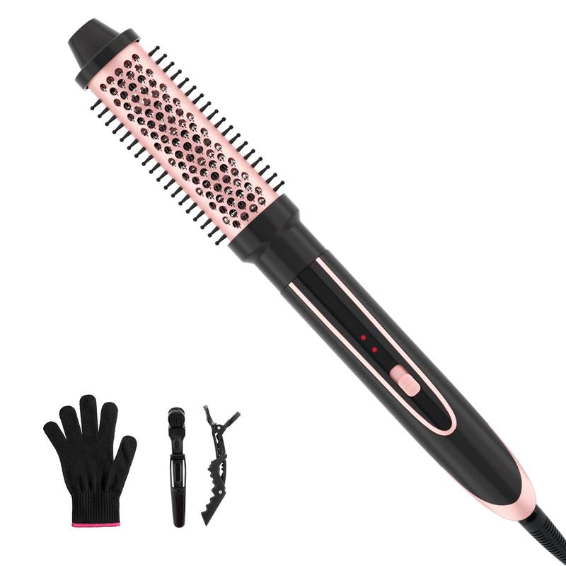 Heikki Vision Hair Curler Iron Set, Interchangeable Ceramic Curling Wand & Curler Brush & Insulated Gloves & Hair Clip, Curling Irons, Instant Heating Hair Styling Tool for Home Salon, Valentine'S Day Gift