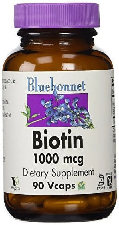 Nutrition Biotin 1000 Mcg Vegetarian Capsules, 90 Ct