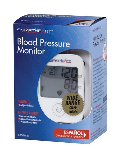 Automatic Arm Digital Blood Pressure Monitor W/ Wide-Range Cuff