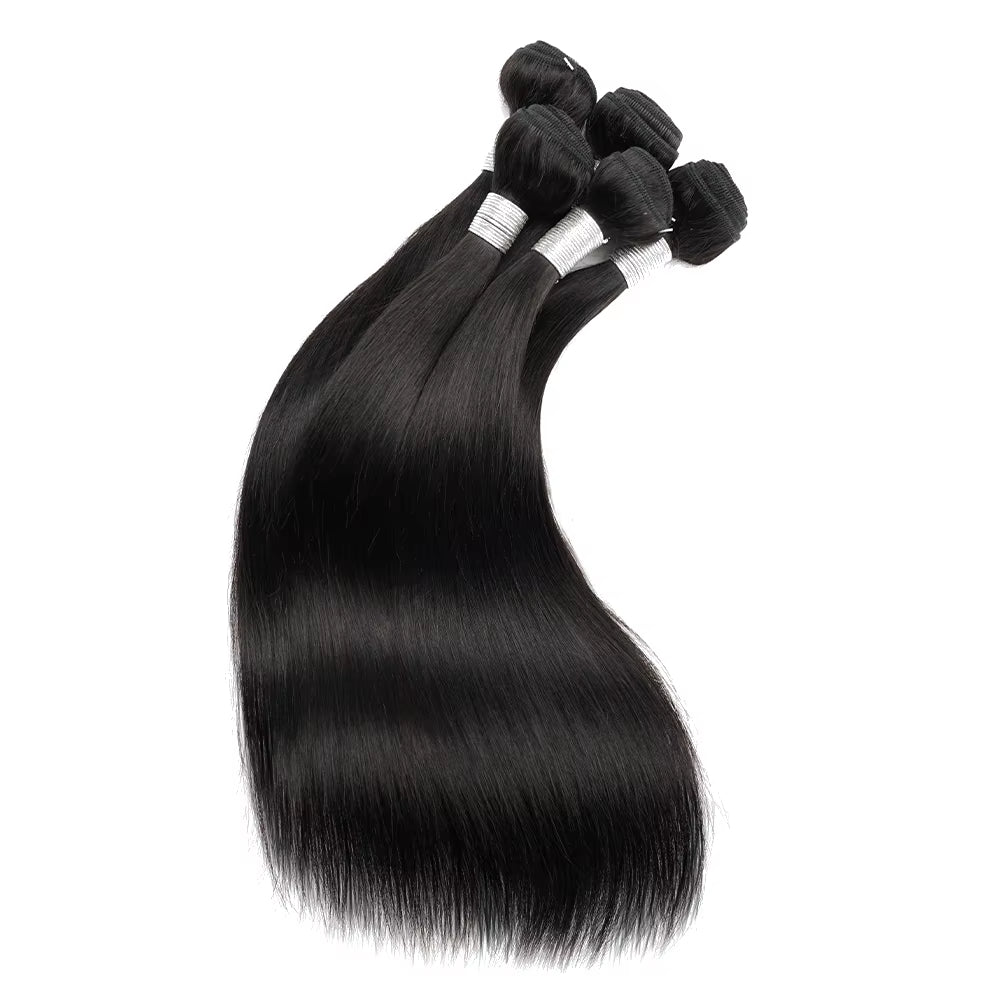 60Gram/Piece 12 to 22Inch Remy Human Hair Bundles Bone Straight Indian Hair Extension Wholesale 1/3/5/7Pcs for Full Head