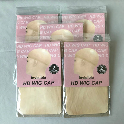 Wholesale Cheap 1/5/10 Pack Invisible HD Wig Cap for Lace Front Wig Transparent Wig Cap for Wig Stocking Wig Caps for Women