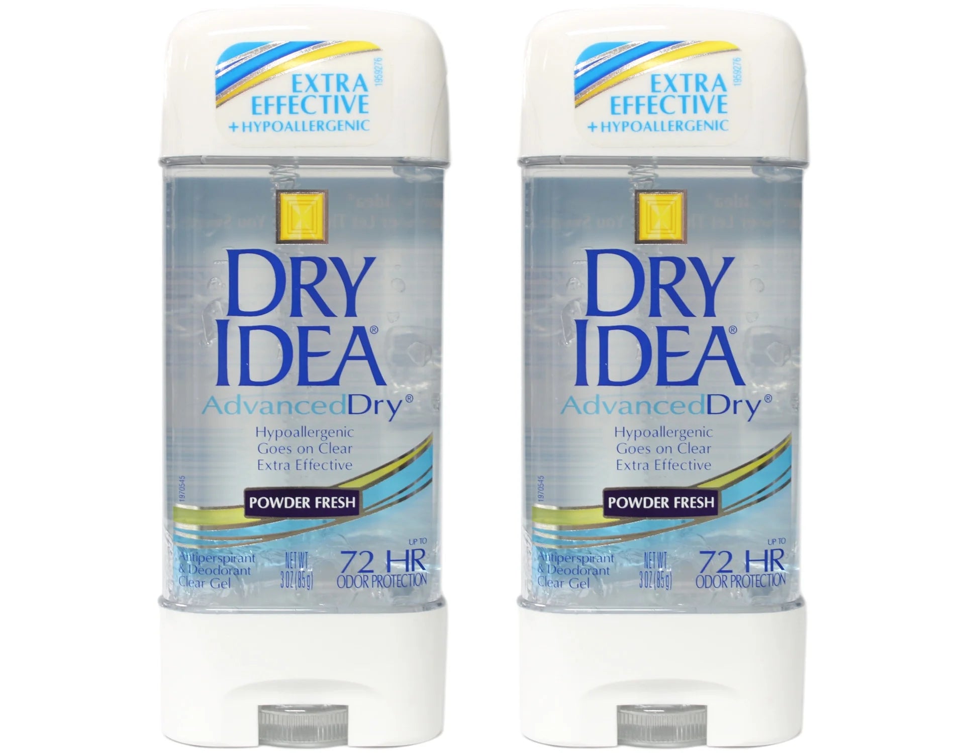 Advanced Dry Powder Fresh Antiperspirant & Deodorant Clear Gel 3 Oz (Pack of 2)