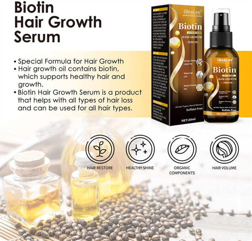 2024 Biotin Premium Hair Growth Serum, Biotin Hair Growth Spray, Biotin Thick...