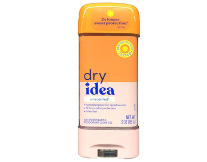 Advanced Dry Unscented Antiperspirant & Deodorant Clear Gel 3 Oz (Pack of 10)