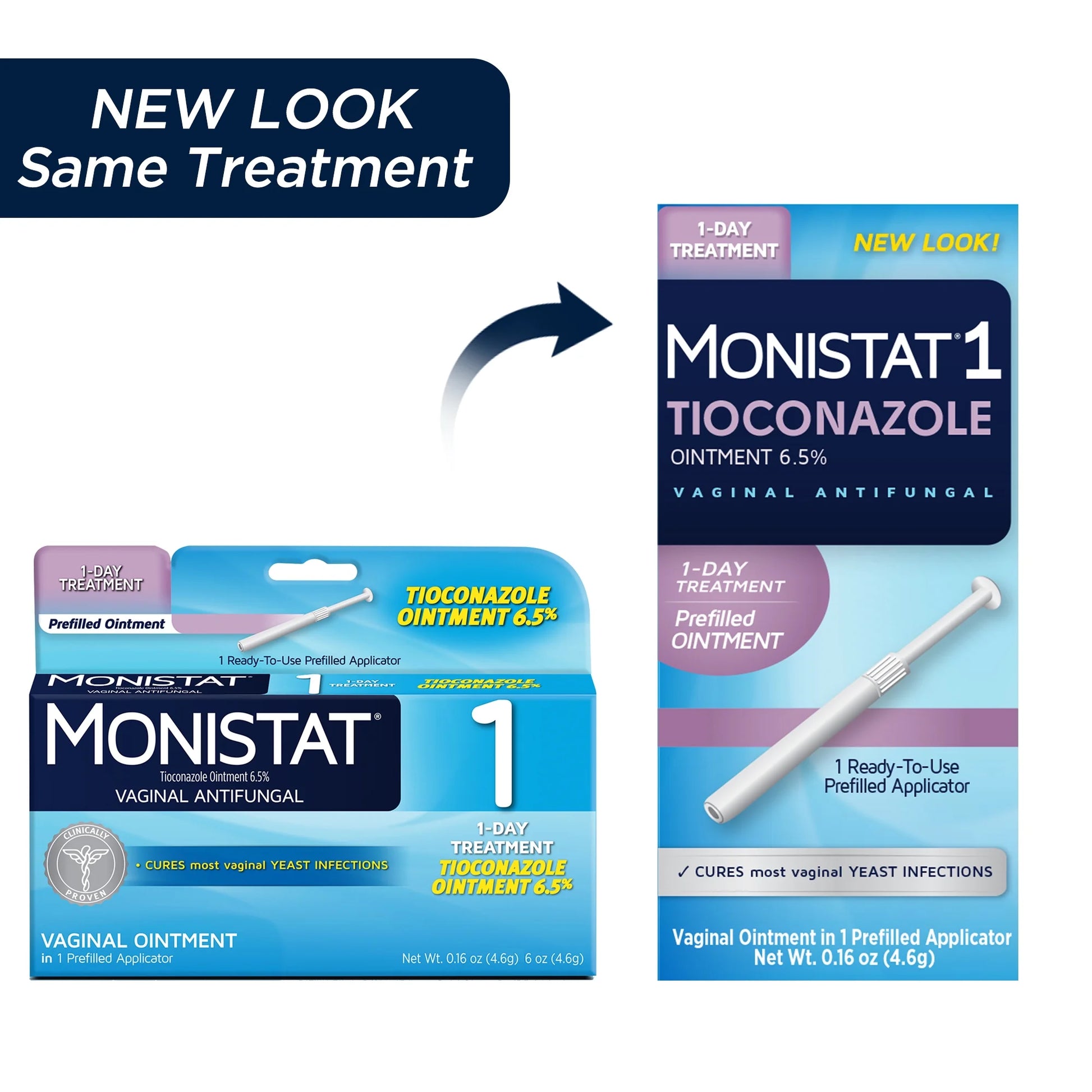 1 Day Yeast Infection Treatment for Women, 1 Tioconazole Ointment Applicator