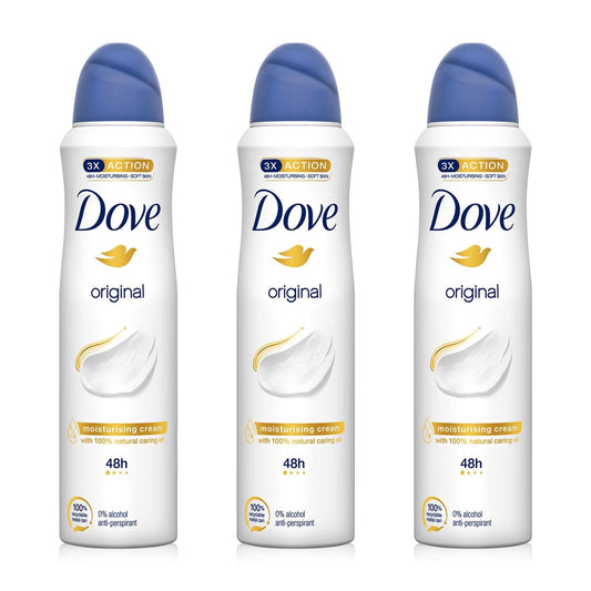 Original Aerosol Antiperspirant Deodorant 150Ml Pack of 3