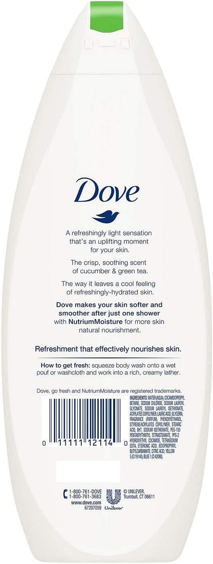 Body Wash 11 Ounce Go Fresh Cucumber & Green Tea, 11 Fl Oz (Pack of 2)