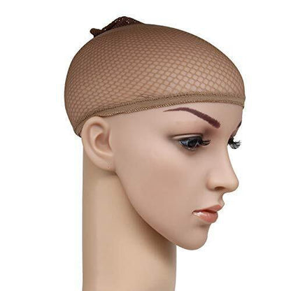 Mesh Wig Cap Elastic Stretch Liner Cap Snood Fishnet Weaving Cap Pack of 12 NEW