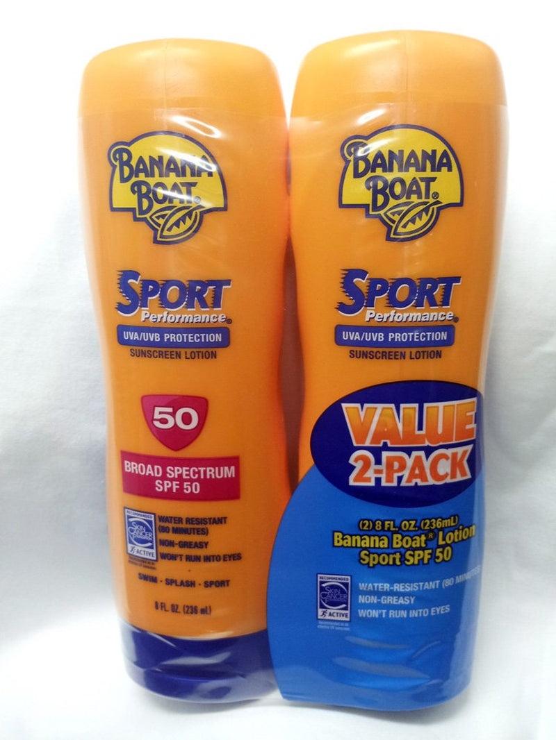 Sport Performance Broad Spectrum Sunscreen Lotion, SPF 50 8 Fl (Pack of 4)