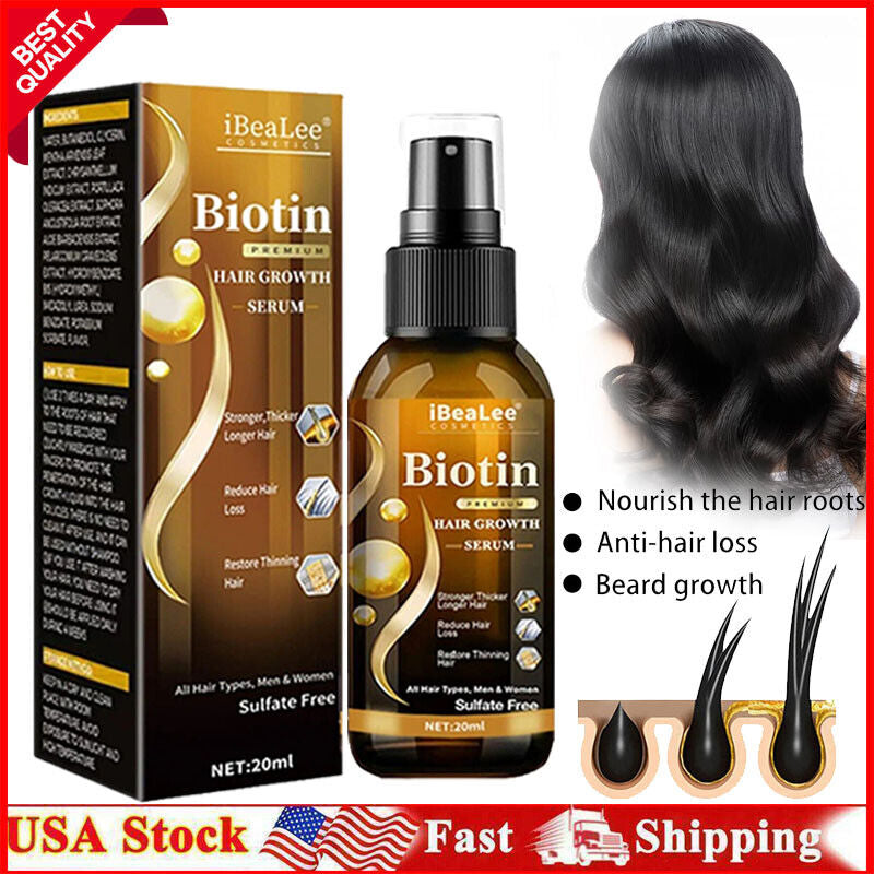 2024 Biotin Premium Hair Growth Serum, Biotin Hair Growth Spray, Biotin Thick...